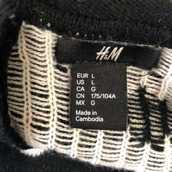 H&M oversized polka dot sweater size L - Picture 2 of 6